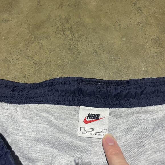 Vintage 90s Nike Navy Windbreaker Sweatpants 38x32 - Picture 4 of 4